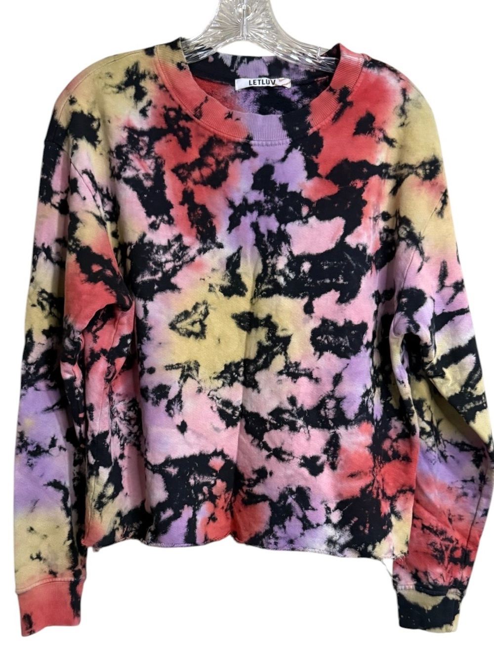 Anthropologie LETLUV Tie-Dye Crewneck Sweatshirt - Multi Color - Picture 2 of 7